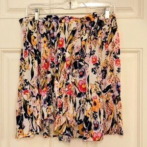 Minkpink Women's Floral Wrap Asymetric skirt